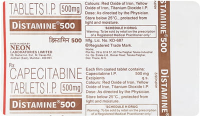 Distamine 500mg Strip Of 10 Tablets