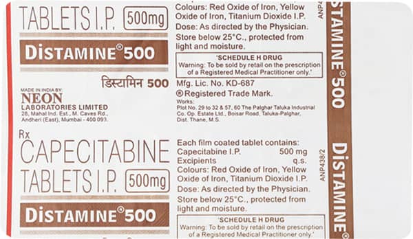 Distamine 500Mg Strip Of 10 Tablets