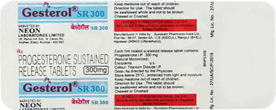 Gesterol Sr 300mg Strip Of 10 Tablets