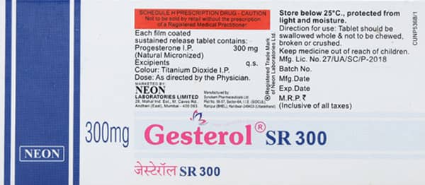 Gesterol Sr 300Mg Strip Of 10 Tablets