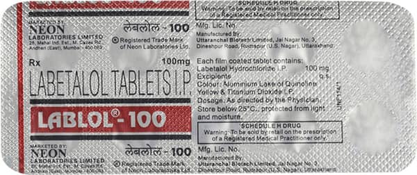 Lablol 100mg Strip Of 10 Tablets