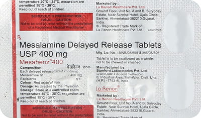 Mesahenz 400mg Strip Of 10 Tablets