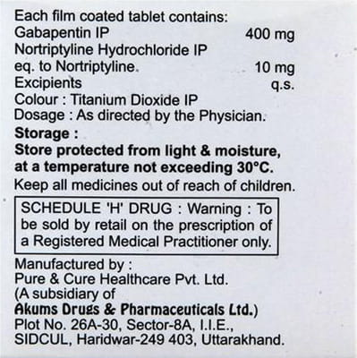 Laregab Nt Strip Of 10 Tablets