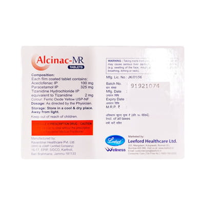 Alcinac Mr Strip Of 10 Tablets