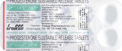 Optogest Sr 200mg Strip Of 10 Tablets