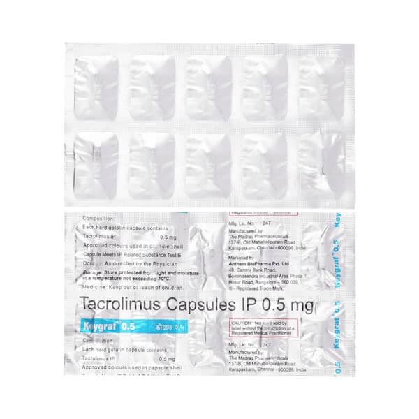 Keygraf 0.5mg Strip Of 10 Capsules