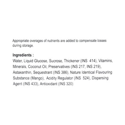 V&M Nu Mango Flavour Bottle Of 200ml Syrup