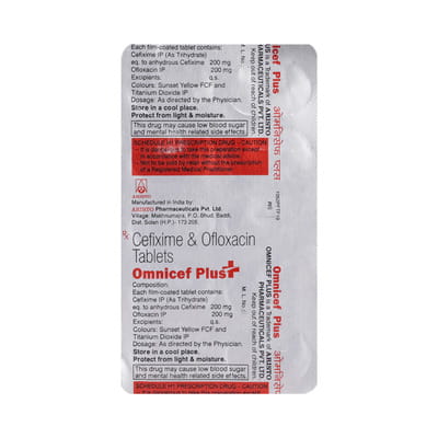 Omnicef Plus Strip Of 10 Tablets