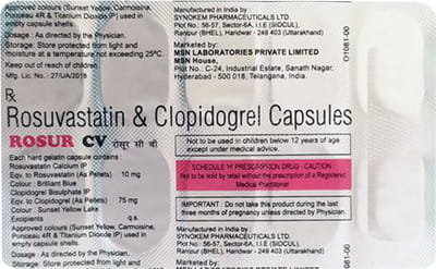 Rosur Cv Strip Of 10 Capsules