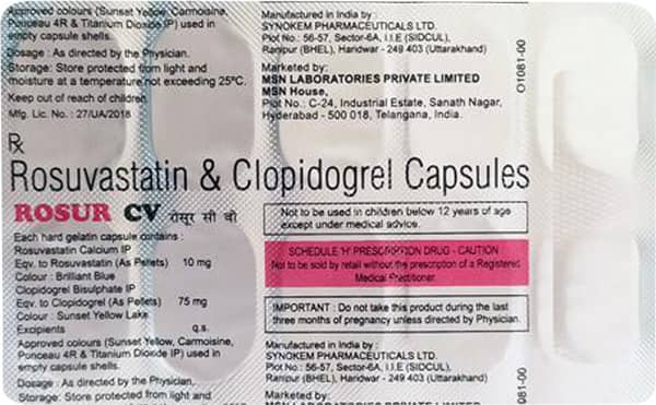 Rosur Cv Strip Of 10 Capsules