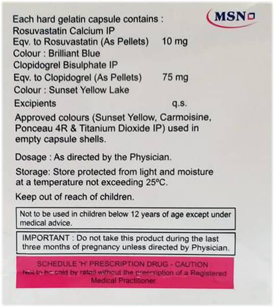 Rosur Cv Strip Of 10 Capsules