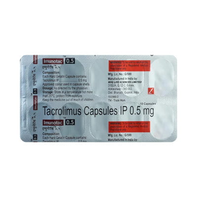 Imunotac 0.5mg Strip Of 10 Capsules