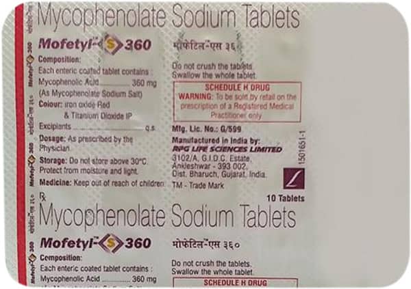 Mofetyl S 360mg Strip Of 10 Tablets