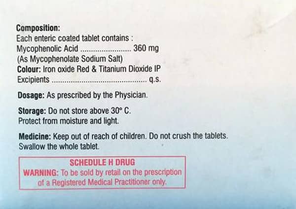 Mofetyl S 360mg Strip Of 10 Tablets