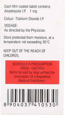 Anastronat 1mg Bottle Of 30 Tablets