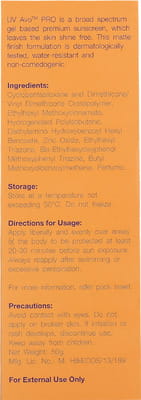 Uv Avo Pro Spf 30 Plus Tube Of 50gm Gel