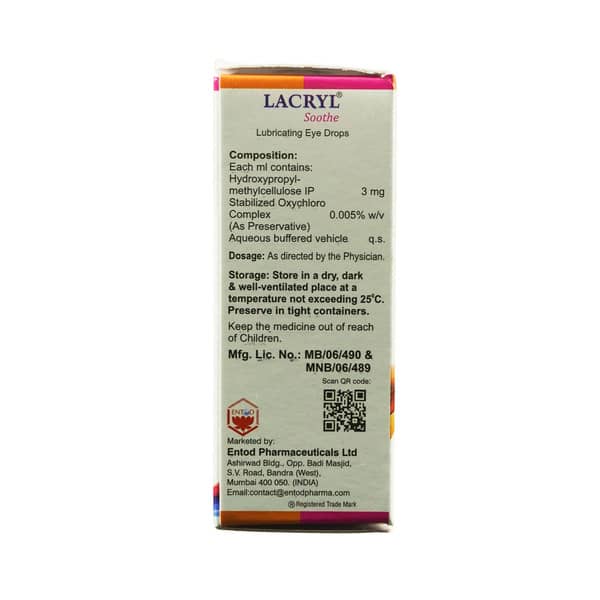 Lacryl Soothe Bottle Of 10ml Eye Drops