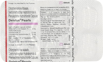 Deletus Pearls Strip Of 10 Capsules
