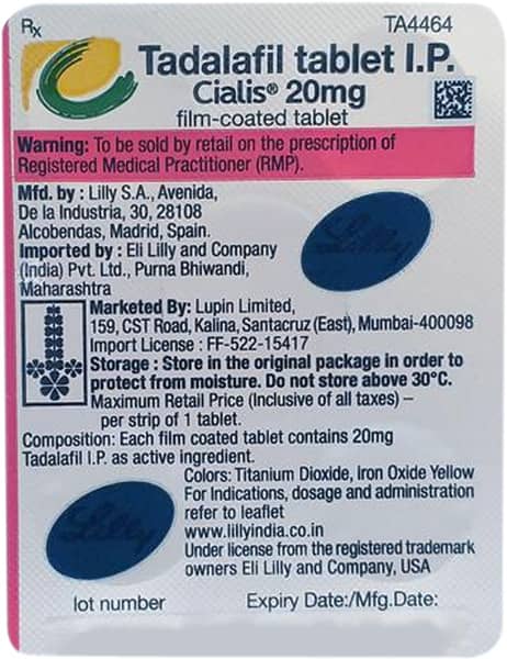 Cialis 20mg Tablet