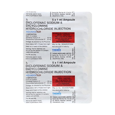 Aquadol Spas Ampoule Of 1ml Injection