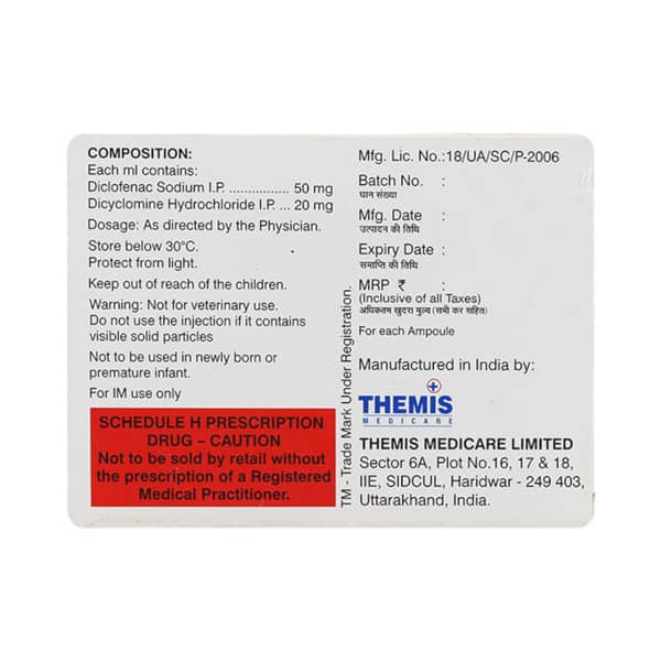 Aquadol Spas Ampoule Of 1Ml Injection