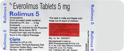 Rolimus 5mg Strip Of 10 Tablets