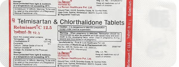 Relmisart C 12.5mg Strip Of 10 Tablets