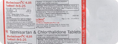 Relmisart C 6.25mg Strip Of 10 Tablets