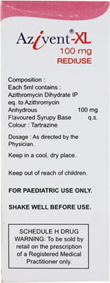 Azivent Xl 100mg Bottle Of 30ml Syrup