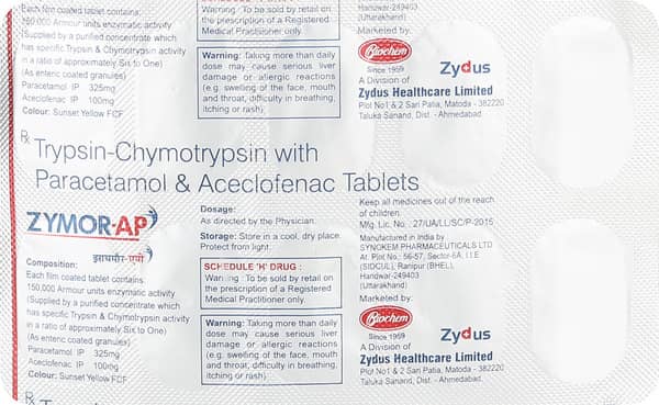 Zymor Ap Strip Of 10 Tablets
