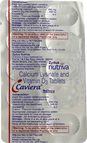 Caviera Strip Of 10 Tablets