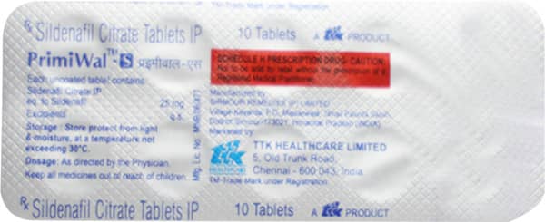 Primiwal S 25mg Strip Of 10 Tablets