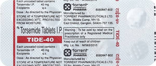 Tide 40Mg Strip Of 10 Tablets