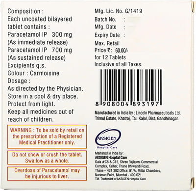 Qustain P 1000mg Strip Of 12 Tablets