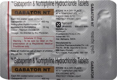 Gabator Nt 400/10mg Strip Of 10 Tablets