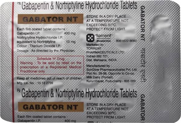 Gabator NT 400/10mg Tablet