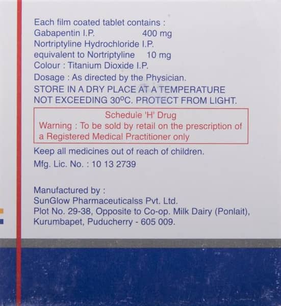 Gabator NT 400/10mg Tablet