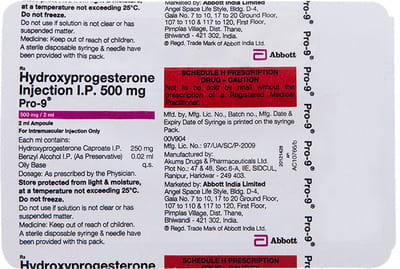 Pro 9 500mg Ampoule Of 2ml Injection