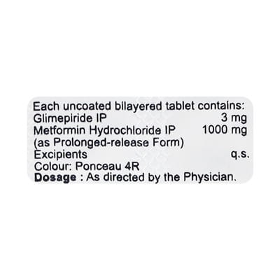 Switglim M 3/1000mg Strip Of 10 Tablets