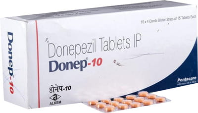 Donep 10mg Strip Of 15 Tablets