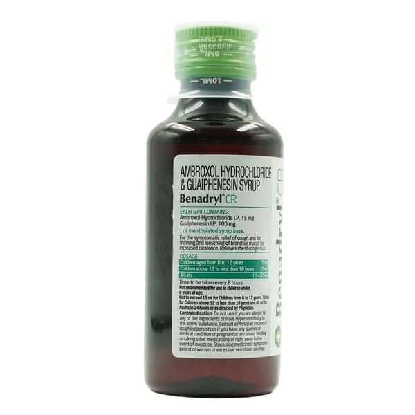 Benadryl Cr Sugar Free Bottle Of 50ml Syrup