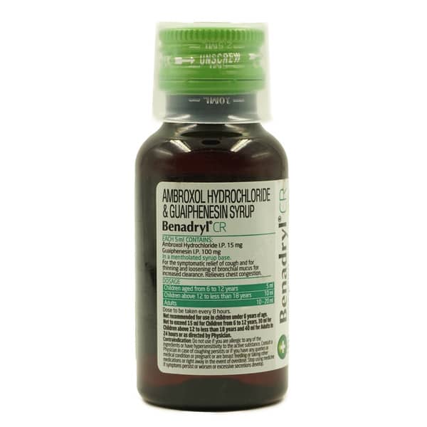 Benadryl Cr Sugar Free Bottle Of 50Ml Syrup