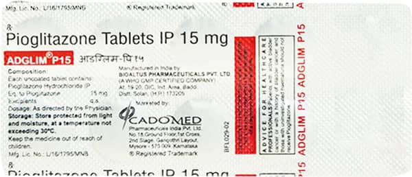 Adglim P 15Mg Strip Of 10 Tablets