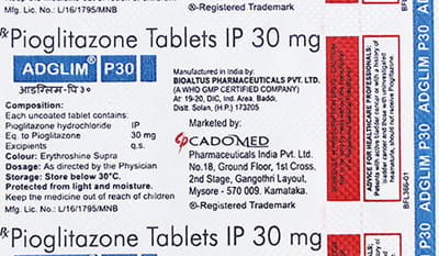 Adglim P 30mg Tablets