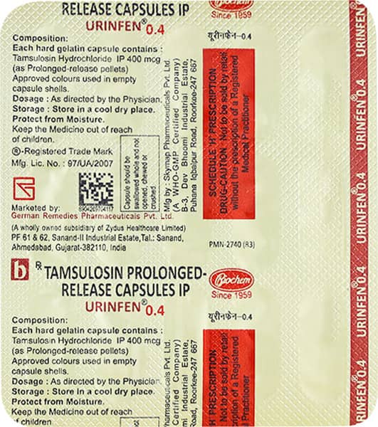Urinfen 0.4 Capsule