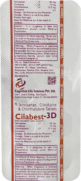 Cilabest 3d Strip Of 10 Tablets