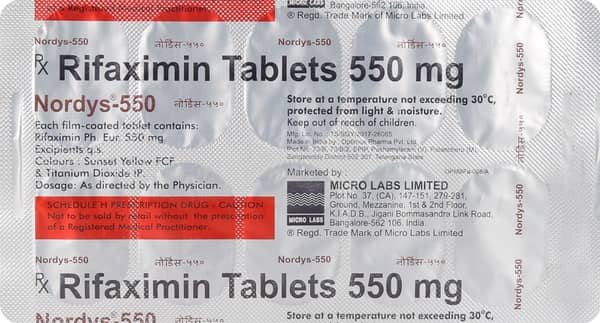 Nordys 550mg Strip Of 10 Tablets