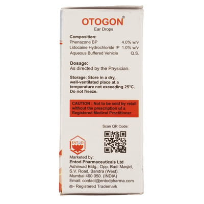 Otogon Bottle Of 10ml Ear Drops