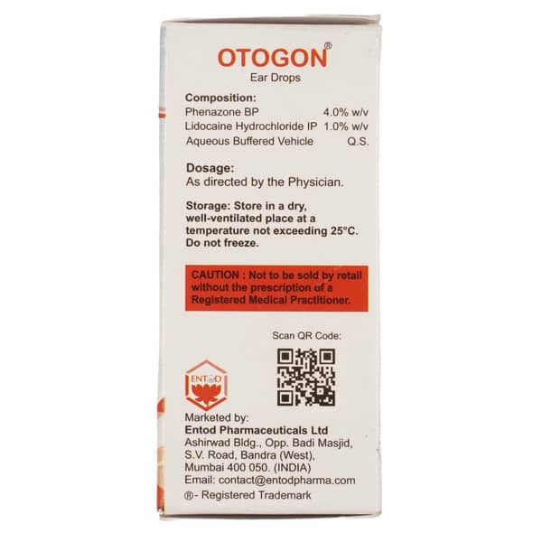 Otogon Bottle Of 10ml Ear Drops