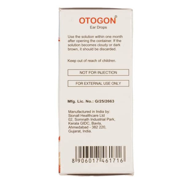 Otogon Bottle Of 10ml Ear Drops